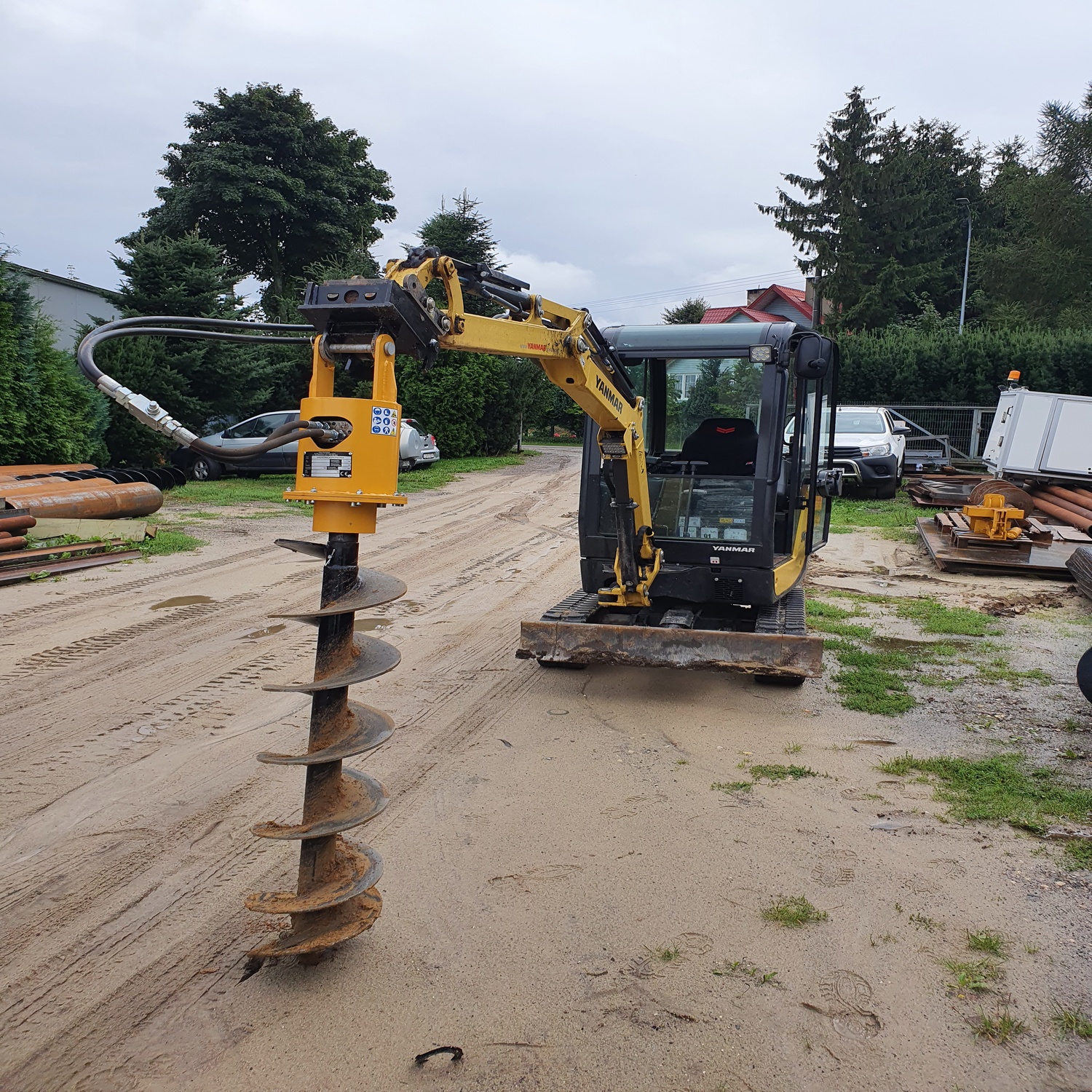 Vertical drilling rig for the WPK-4 excavator