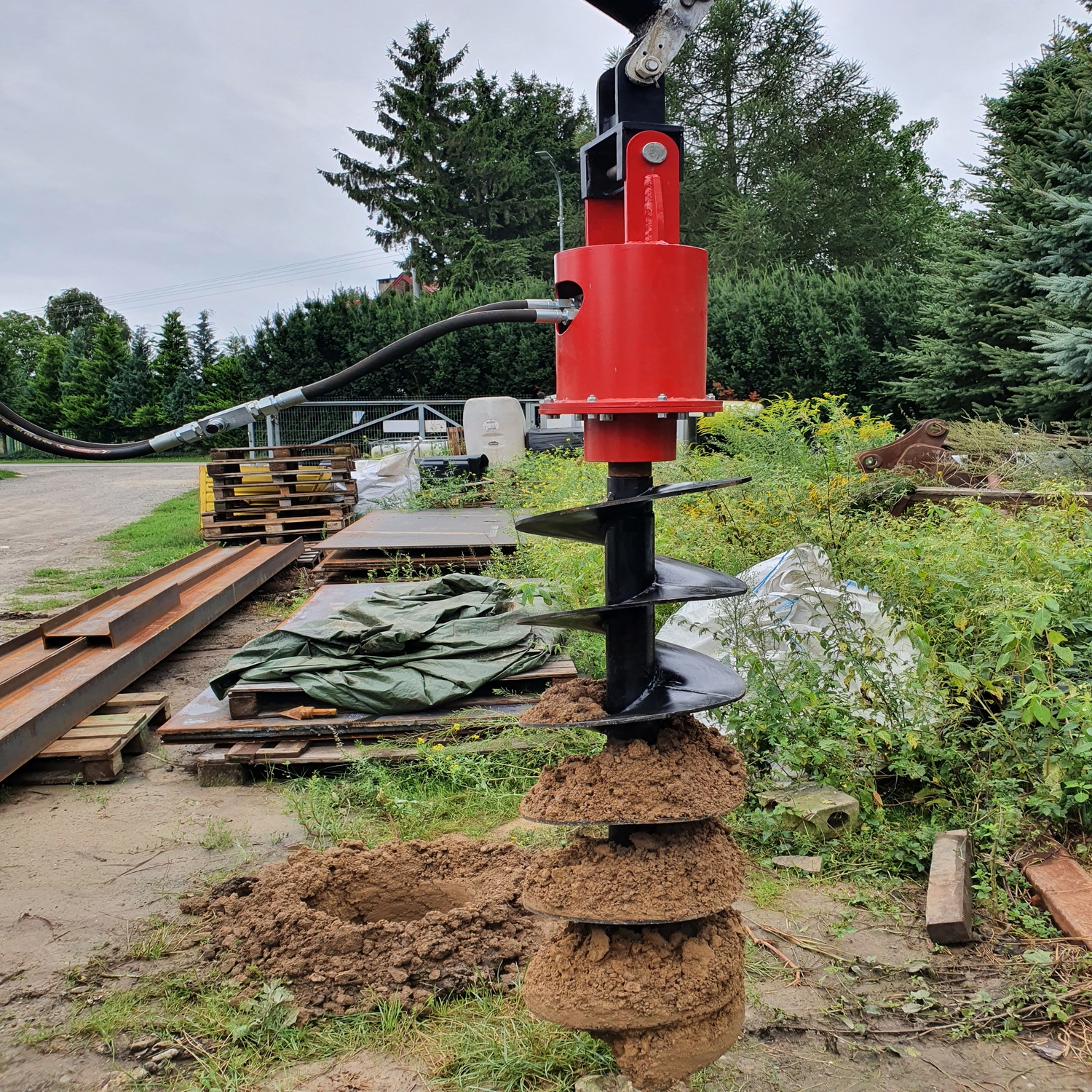 Vertical drilling rig for the WPK-4 excavator