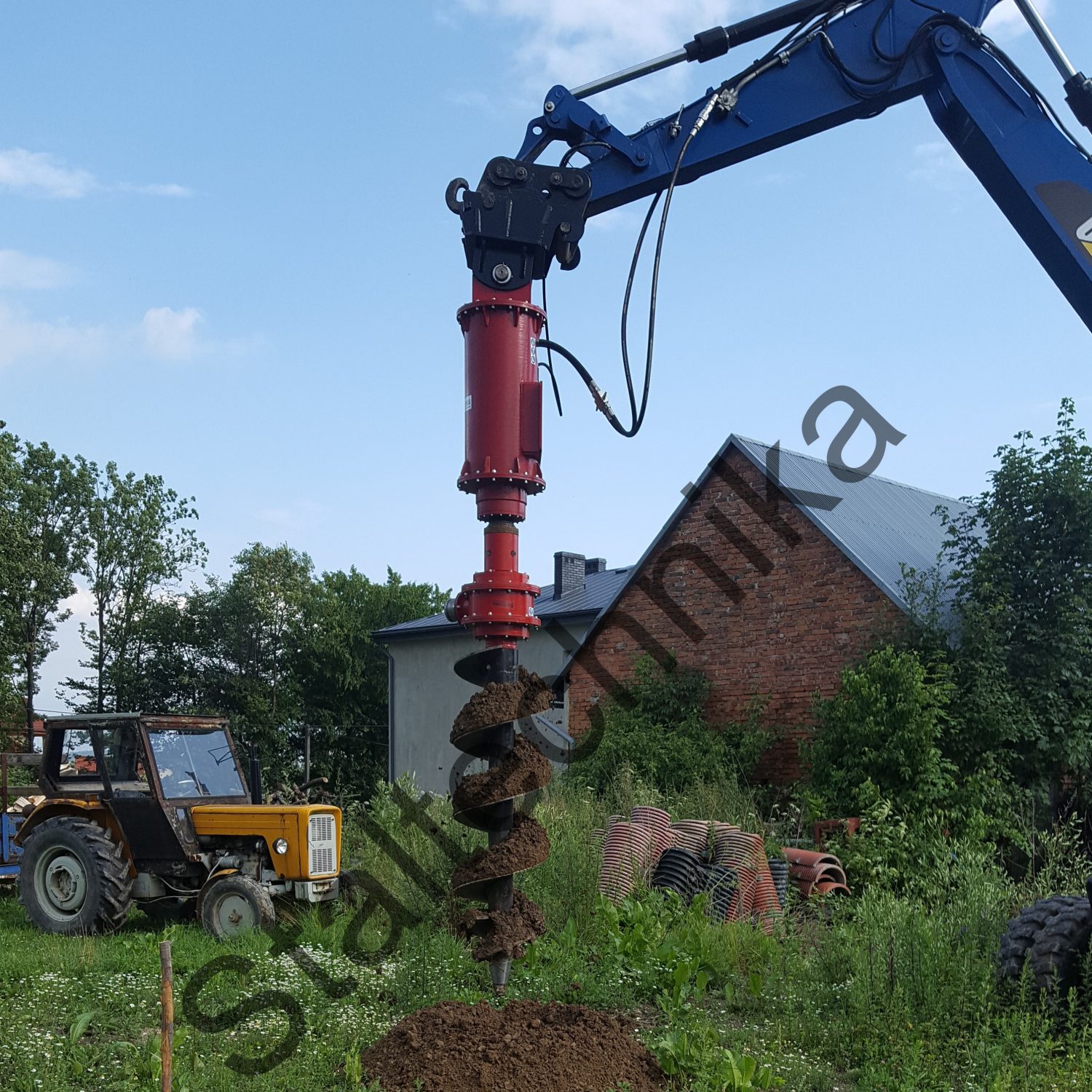 WPK-40 - Wiertnica pionowa do koparki WPK-40