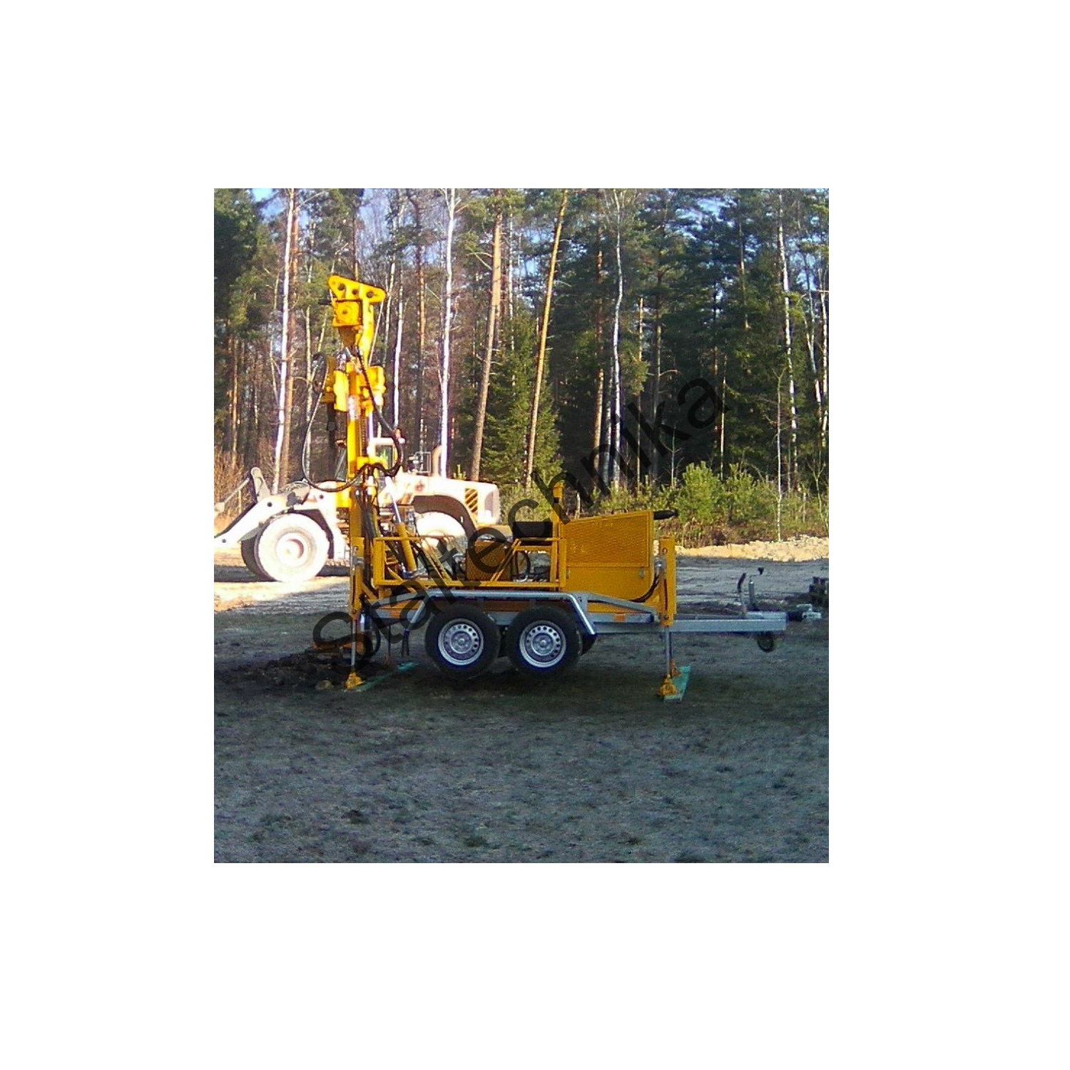 WGD-160 na przyczepie - Wiertnica geotechniczna WGD-160 na przyczepie