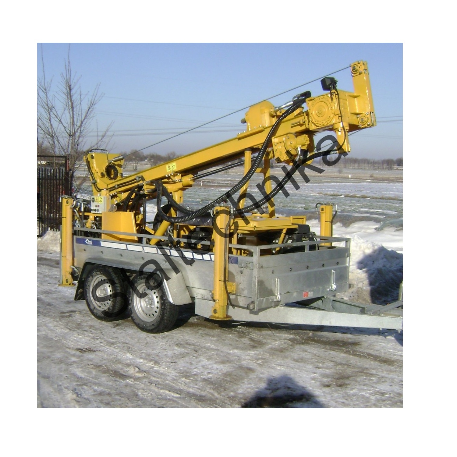 WGD-160 na przyczepie - Wiertnica geotechniczna WGD-160 na przyczepie