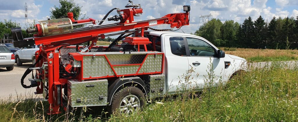 wiertnica na pojeżdzie